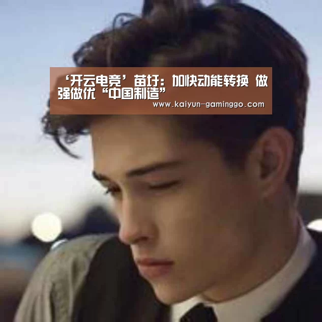 ‘开云电竞’苗圩:加快动能转换 做强做优“中国制造”(图2) 开云平台